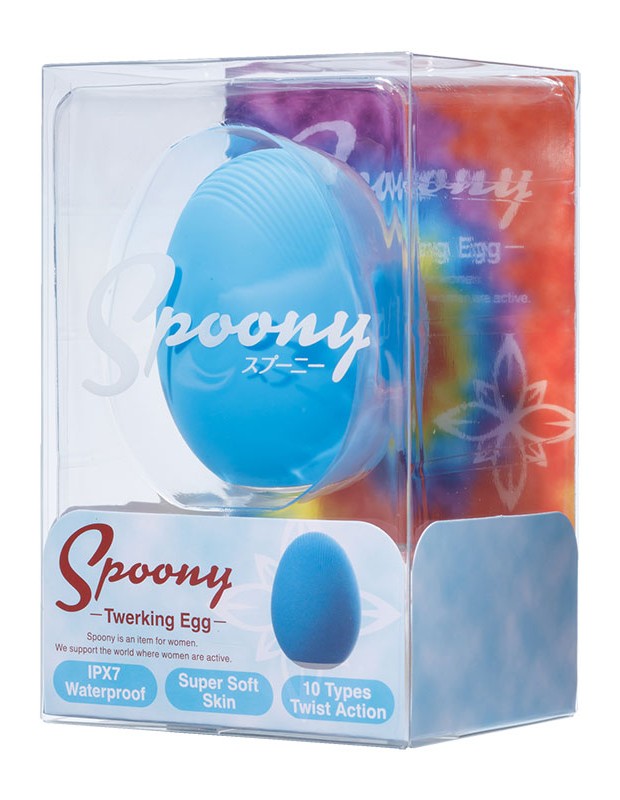 吸引ローター Spoony Twerking Egg Blue（スプーニートワーキングエッグ ブルー）女性向け 大人のおもちゃ