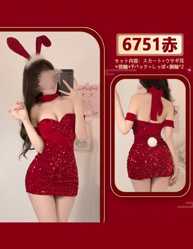 新年赤いうさぎセット バニーガール コスプレ ふわふわしっぽ ランジェリー 過激 新年赤いうさぎセット バニーガール コスプレ ふわふわしっぽ ランジェリー 過激