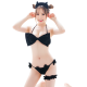 ブランクリボン 3点セット 萌え萌え バラ ブラジャー 大人  女性 