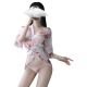 セクシー浴衣 和風コスプレ衣装 花柄 透け透け ランジェリー