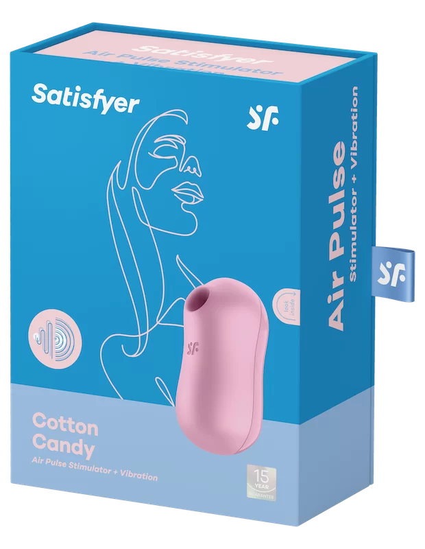 Satisfyer Cotton Candy 吸引ローター 超ミニ  豆ローター やわらかい紫 アダルトグッズ