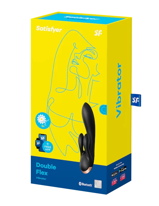 Satisfyer Double Flex ダブルフレックス 中イキバイブ 2点責め ブラック アダルトグッズ Satisfyer Double Flex ダブルフレックス 中イキバイブ 2点責め ブラック アダルトグッズ