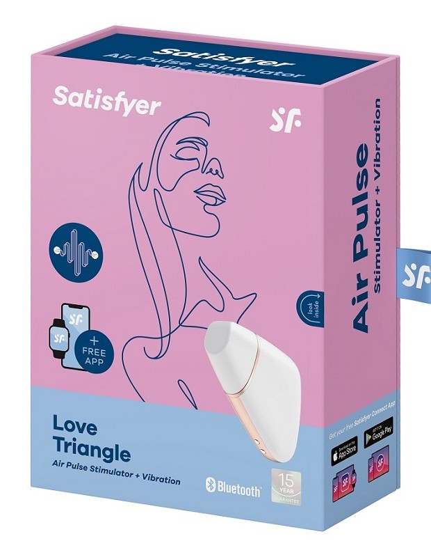 Satisfyer Love Triangle White ラブトライアングル ホワイト 吸引ローター 遠隔 アダルトグッズ Satisfyer Love Triangle White ラブトライアングル ホワイト 吸引ローター 遠隔 アダルトグッズ