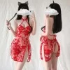 中華風 ランジェリー チャイナドレス 激可愛い セクシー 赤 中華風 ランジェリー チャイナドレス 激可愛い セクシー 赤