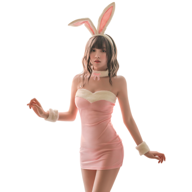 カワイイバニーガール コスプレ セクシーで盛り上げる 誘惑 ピンク