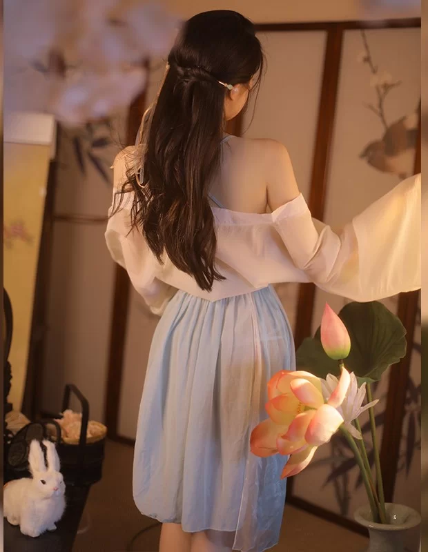 コスプレ 透け ガウンパジャマ 中華服 古風 ランジェリーセット7060 コスプレ 透け ガウンパジャマ 中華服 古風 ランジェリーセット7060