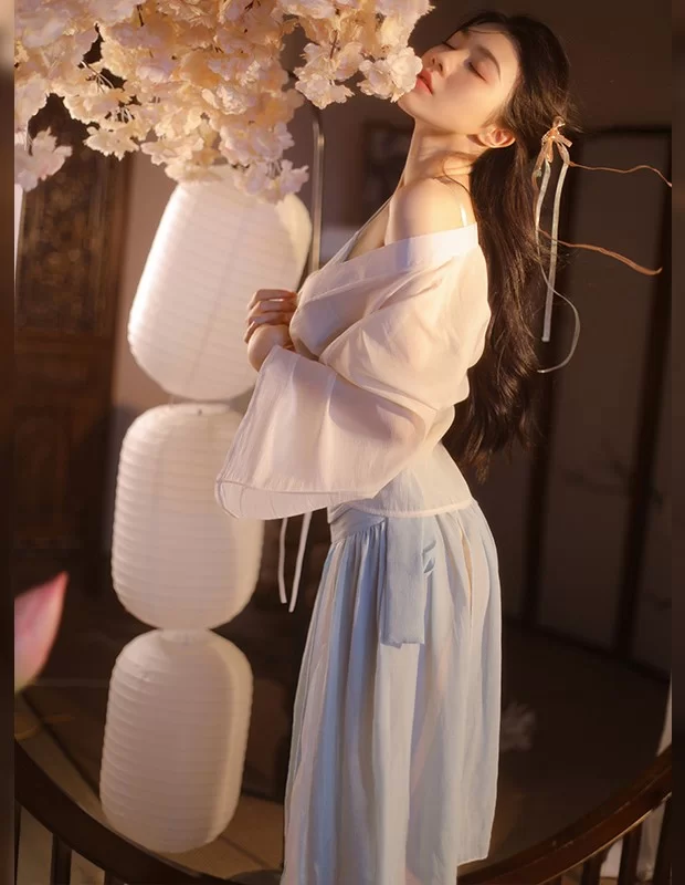 コスプレ 透け ガウンパジャマ 中華服 古風 ランジェリーセット7060 コスプレ 透け ガウンパジャマ 中華服 古風 ランジェリーセット7060