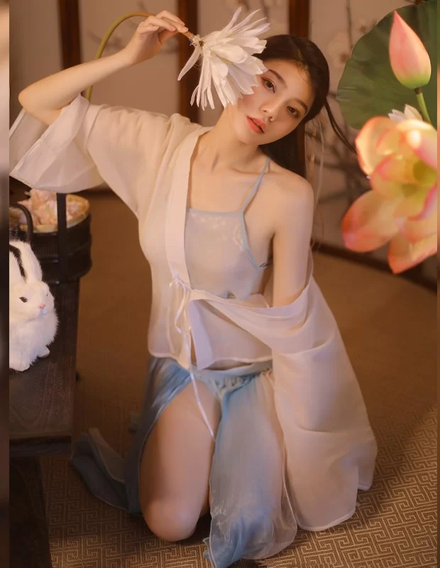 コスプレ 透け ガウンパジャマ 中華服 古風 ランジェリーセット7060 コスプレ 透け ガウンパジャマ 中華服 古風 ランジェリーセット7060