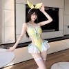 爽やかな夏仕様  オープンクロッチのワンピース ランジェリー