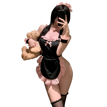 背徳メイド エプロンセット 誘惑メイドコスチューム ラブグッズ 大人のおもちゃ