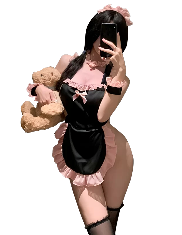 背徳メイド エプロンセット 誘惑メイドコスチューム ラブグッズ 大人のおもちゃ