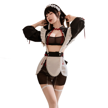 メイド  透け感たっぷり チャイナ風 セクシーメイド コスチューム ラブグッズ 大人のおもちゃ