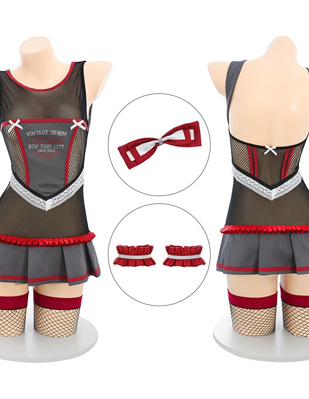 アクティブチアガール チュールシースルー制服セット ランジェリー アダルトグッズ 大人のおもちゃ アクティブチアガール チュールシースルー制服セット ランジェリー アダルトグッズ 大人のおもちゃ
