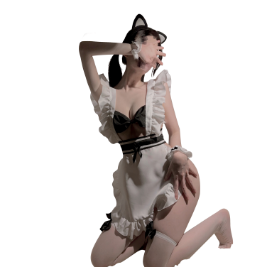 大胆なメイド 可愛いコスプレ ラブグッズ ランジェリー 大人用
