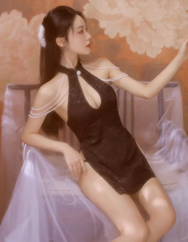 スリットチャイナドレス 民族 ランジェリー 下着 セクシー スリットチャイナドレス 民族 ランジェリー 下着 セクシー