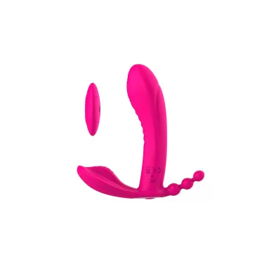 ローター  3点責め レッド遠隔操作 装着バイブ 外出プレー 大人のおもちゃ