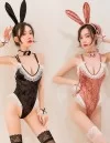コスプレ バニーガール ランジェリー ボディスーツセット ブラック コスプレ バニーガール ランジェリー ボディスーツセット ブラック