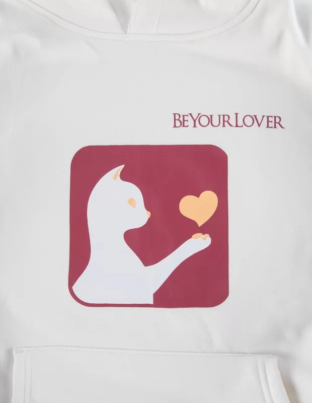 beyourloverグッズパーカー 男女兼用 白色長袖 秋 冬 フード付き トップス おしゃれ beyourloverグッズパーカー 男女兼用 白色長袖 秋 冬 フード付き トップス おしゃれ