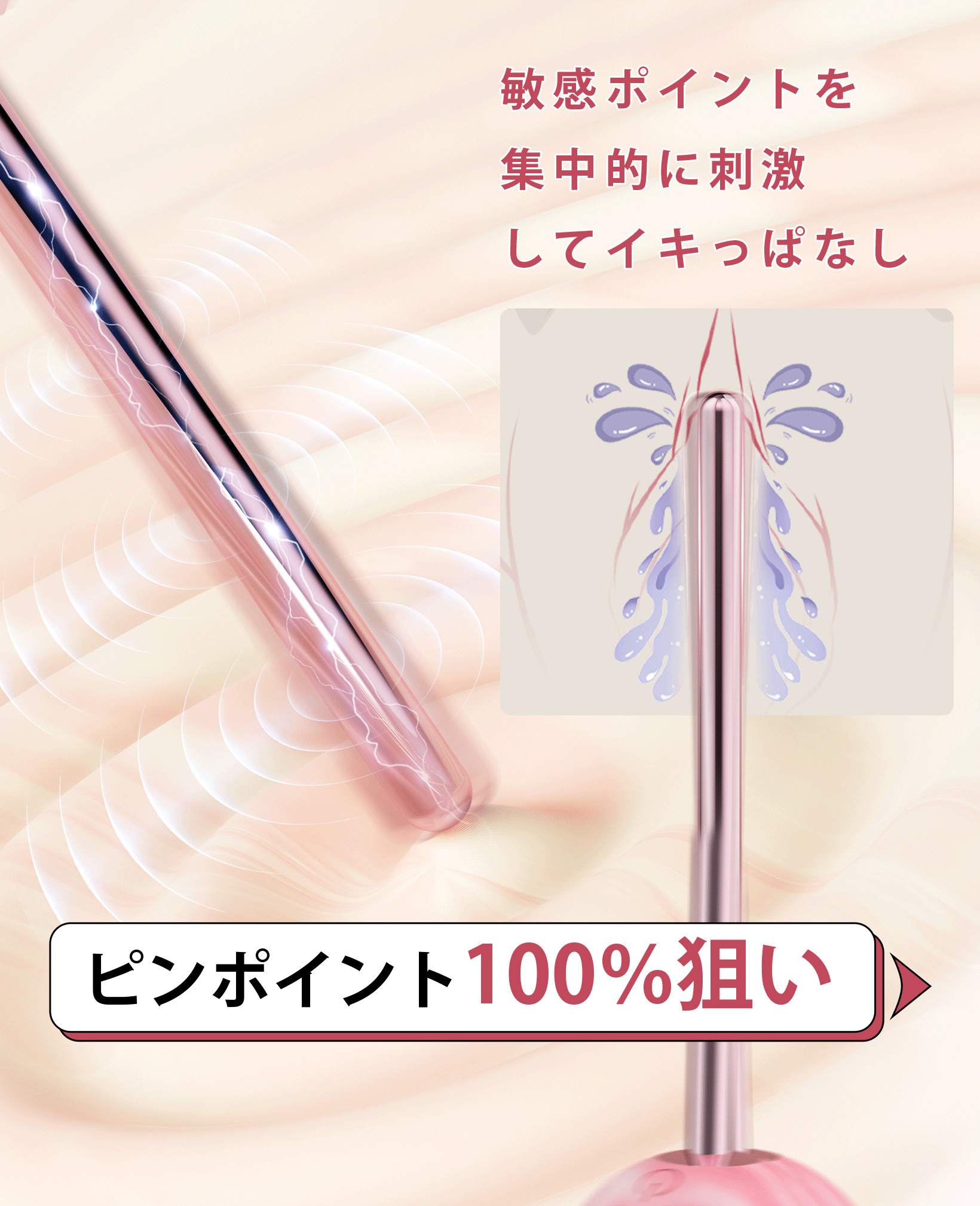 ToyCod | BeYourLover 初Sweet BoBo 愛のロリポップバイブ 激震 ミニ電マ 超ピンポイント責め 乳首愛撫 ラブグッズ